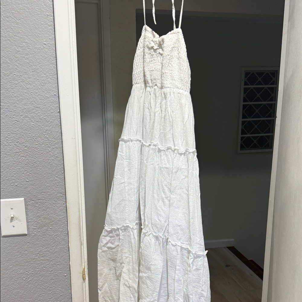 Hansen & Gratel White Ruched dress